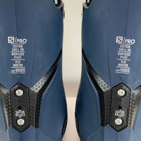 SALOMON S/PRO MV 100 Ski Boots Mens 26/8 Blue Gripwalk All Mountain Coreframe360